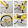 MUCSAH Bikes,Three Wheel Bike, Adult Tricycle 24Inch Three Wheel Cruiser Bike 7 Speed Adult Bicycle with Large Basket for Recreation Shoppiyellow Cyclipedalling #3