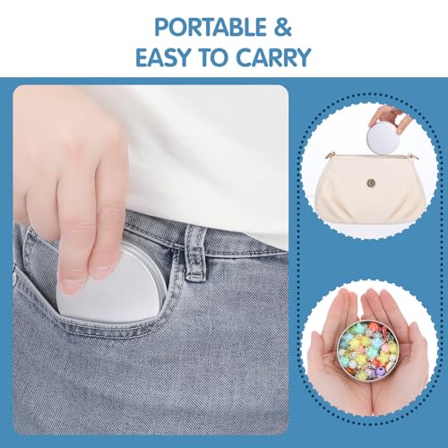 30 Pack Salve Tins 2 Oz Tins with Lids Refillable Salve Containers Small Metal Aluminum Tin Cans with Labels Round Empty Travel Sized Cosmetic Containers Small Tin for Lotion Bar, Beard Balm, Candle4