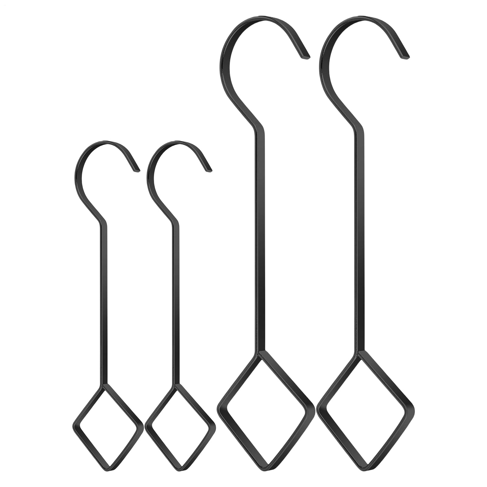 Cintre pour suspensions et crochets d'extension en métal de jardin extérieur