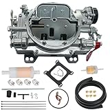 Trucktok 1826 18026 4 Barrel Carburetor Replacement for Thunder AVS Carburetor 650 CFM Satin Finish Off Road Square Bore(Electric Choke)