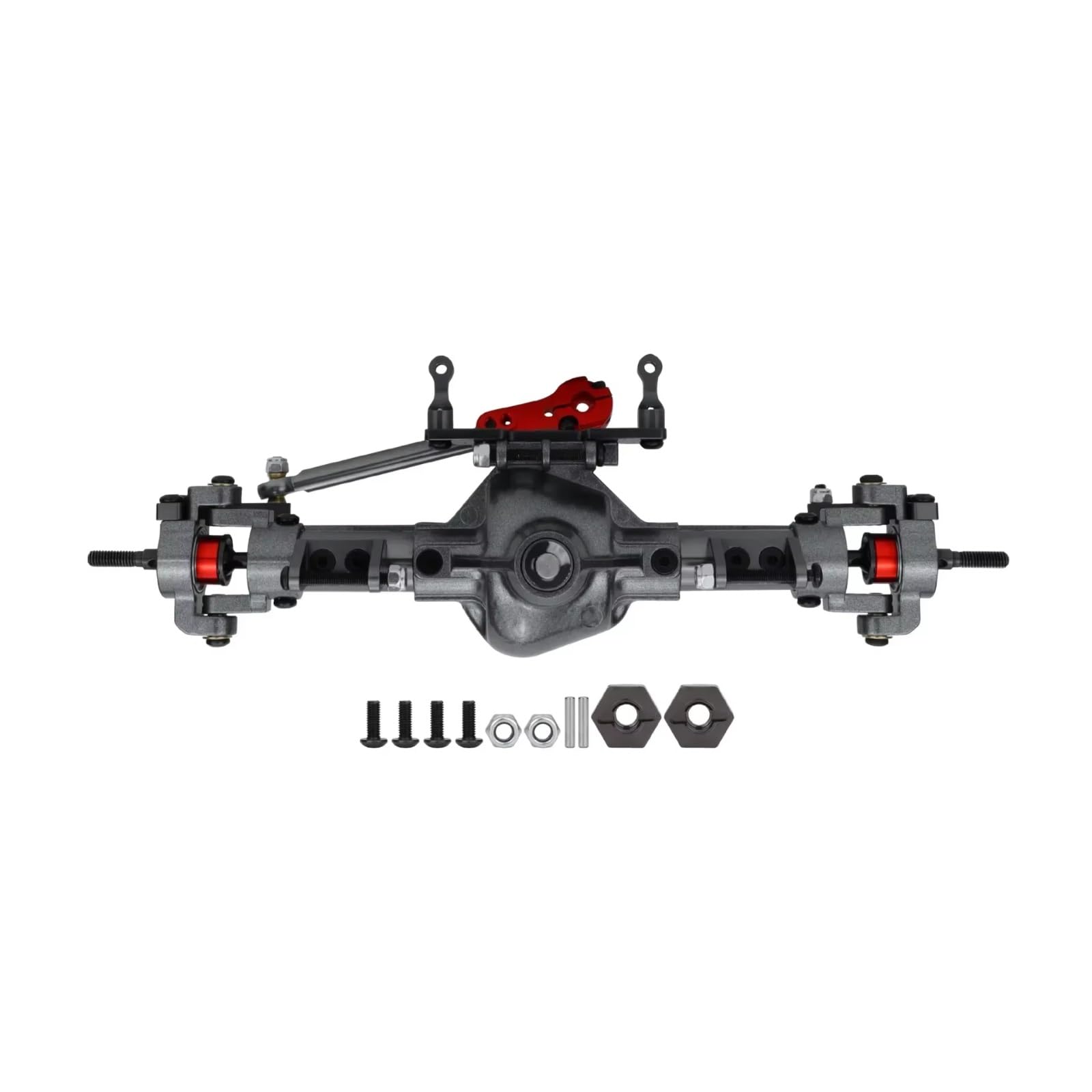 Compatible con Axial para SCX10 4WD D90 1/10 RC para Rock Crawler Car Upgrade Parts Accesorios Metal CNC Eje Delantero Trasero Piezas