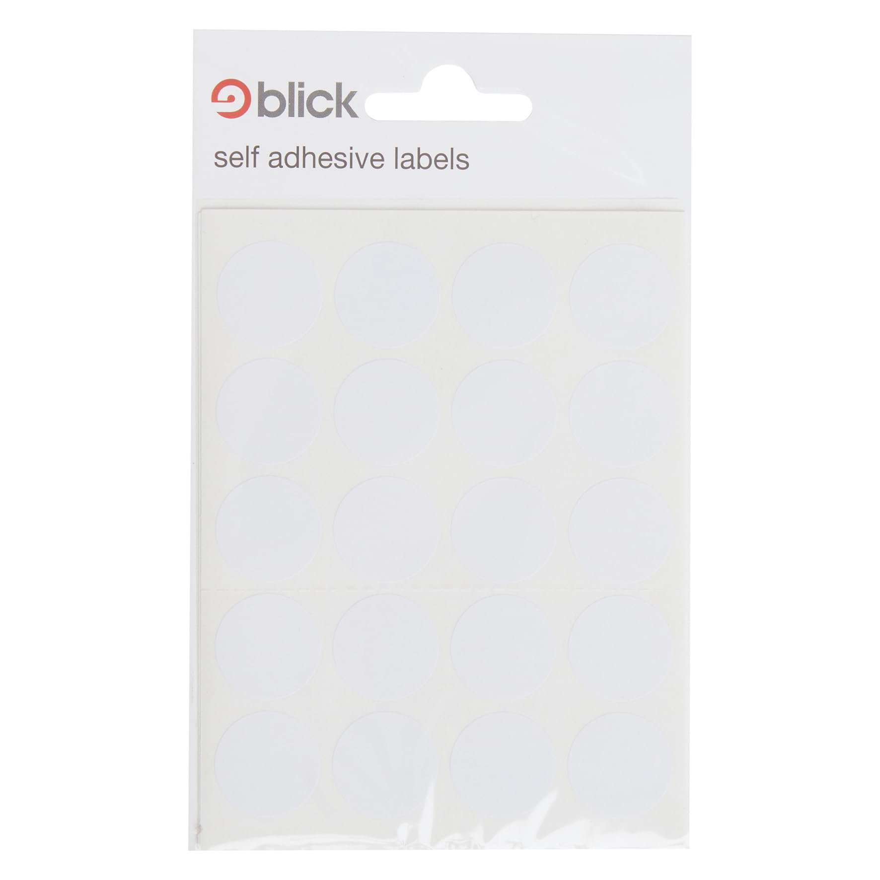 Blick Labels, White, Self Adhesive Stickers, Coloured Dot, Circles, 19mm, 140 Labels, for Home, Office, Family, School, Holiday Calendar Organising, Planner, Rewards Chart, Colour Coding