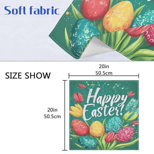 Servilletas de Tela Qilmy Happy Easter Set de 4 miniatura 7