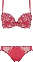 [トリンプ] 【WEB限定】 美胸ソフトブラ クラッシーペタルズ ブラ＆ショーツセット 10215227 ワイヤーあり ブラジャー パッド付き エレガントデザイン 柔らかな素材