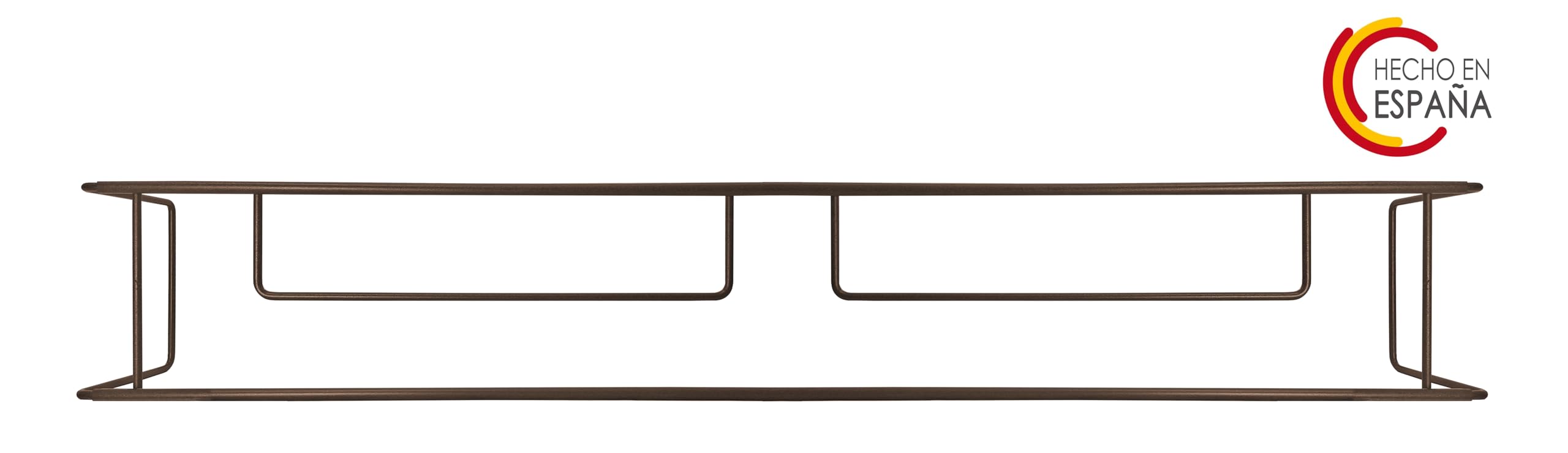 Balconcillo para Macetas, Portamacetas Ventana, Protector de macetas Ventana, Extensible 101-141 cm, Acero Lacado, Marrón Forja | Incluye Tornillería