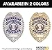Hero's Pride Security Costume Badge, Pretend Play Toy Accessory, Role Play for Kids, Enameled & Plated, 5PC Pin Catch Design, 3-1/8