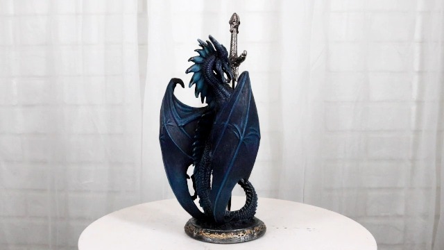 Amazon.com: Ebros Midnight Storm Blade Ruth Thompson Blue Dragon