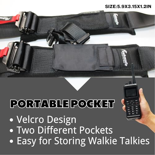 Image of 4 Point Safety Harness with Padding, Latch and Link Safety Harness