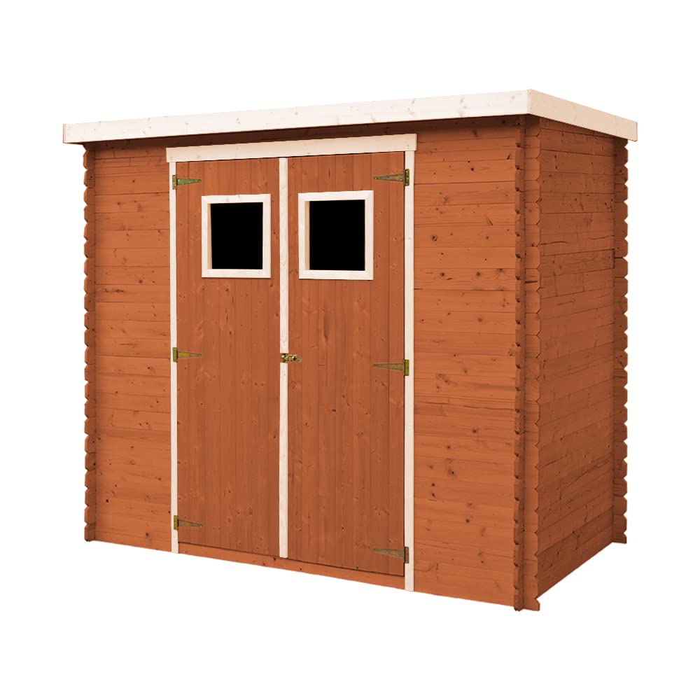 Lot de produits de protection pour la peinture des maisons en bois intérieur et extérieur – 10 l blanc + 10 l acajou + CADEAU lots de pinceaux