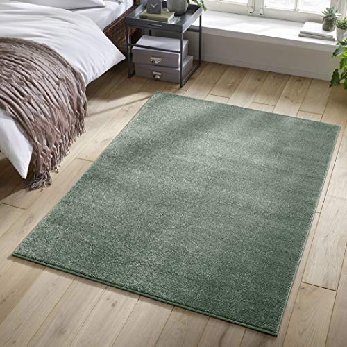 TacaHome Kurzflor Teppich Designer I Flauschiger Flachflor fürs Wohnzimmer, Esszimmer, Schlafzimmer...