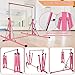 FC FUNCHEER Foldable Gymnastics bar, Gymnastic Bar for Kids Ages 3-20,Gymnastic Kip Bar, 5.3FT/ 8FT Base Length,Adjutable from 35.4