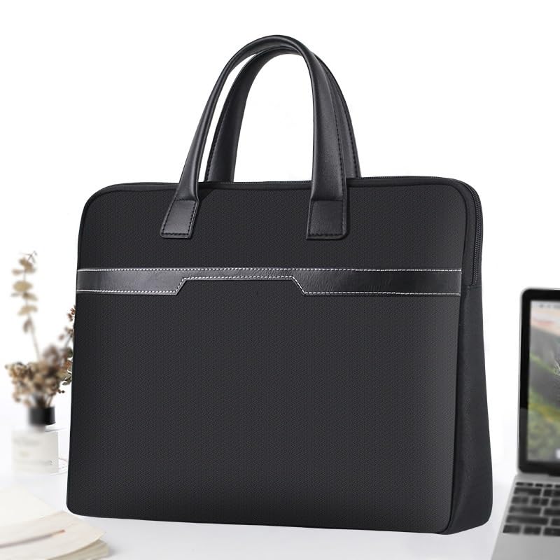 Large Capacity Document Bag Document Bag Office Zipper Briefcase Business Thickened Portable Document Bag2