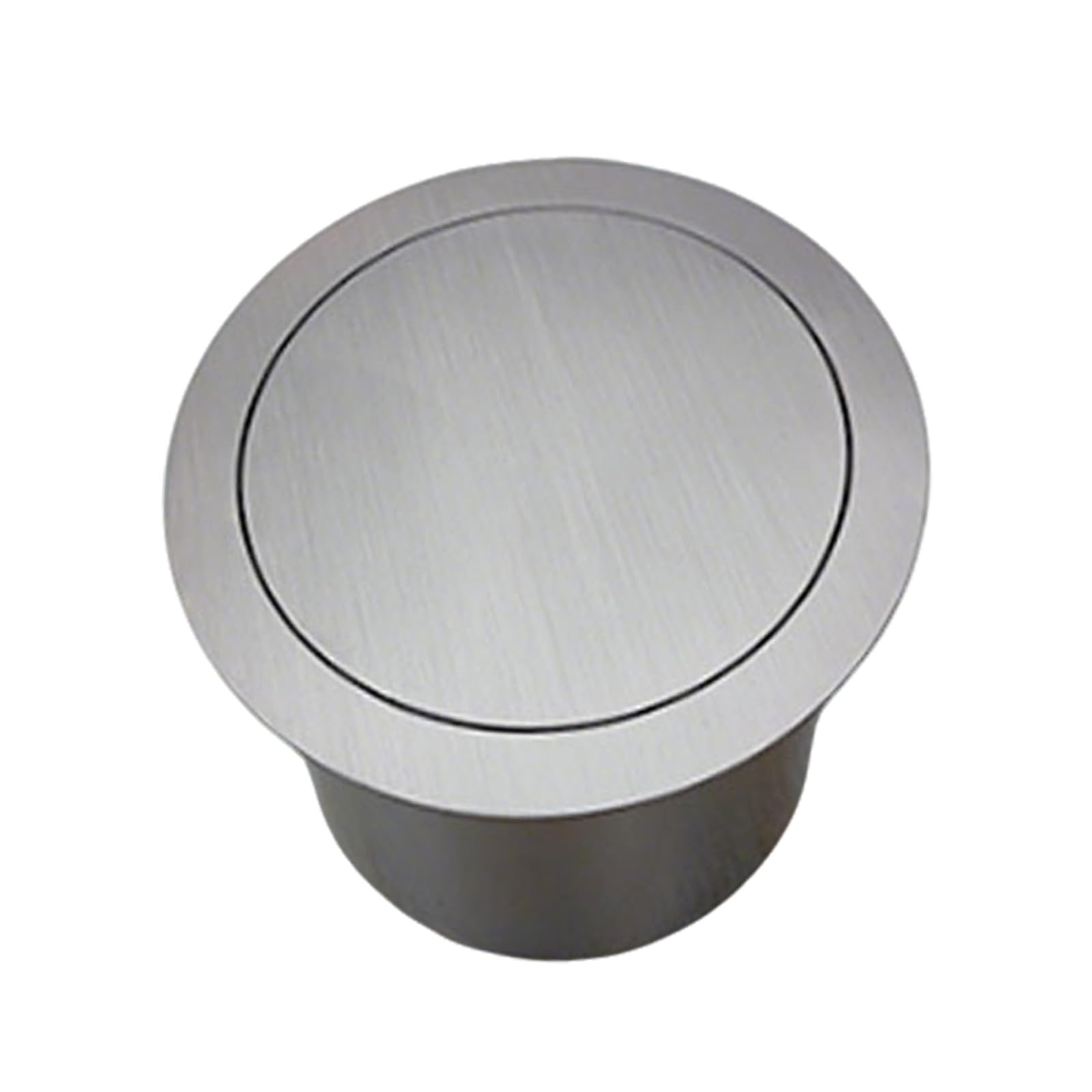 Trash Can Top Bins, Countertop Trash Can Lid Round Stainless Steel Bin Cover Replacement Multiple Sizes(20x20cm/8x8in)