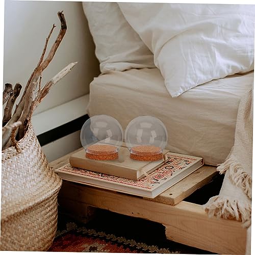 Cloches en verre transparent Cabilock contre la poussière des fleurs - 3