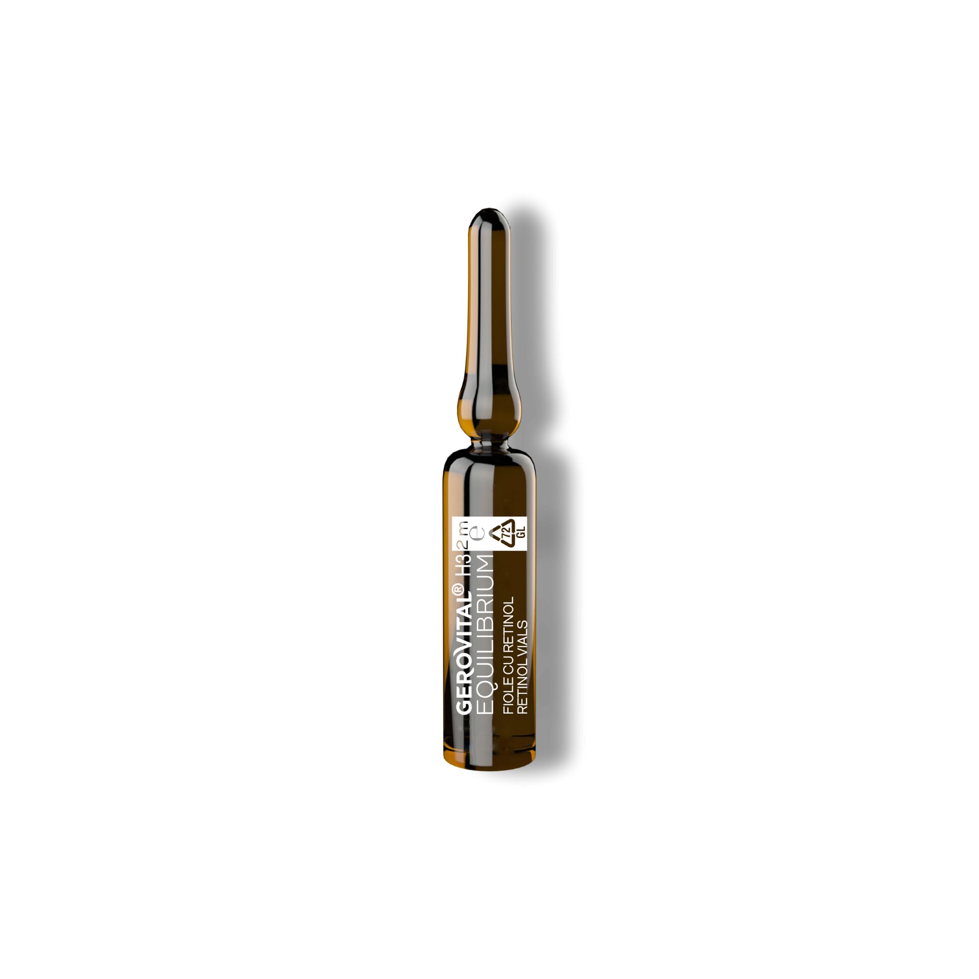 Fiale professionali Viso al Retinolo 20 x 2 ml - Trattamento Professionale Antirughe con Retinolo Stabilizzato e Vitamina A - Booster Rigenerante per Pelle Matura, Gerovital H3 Equilibrium