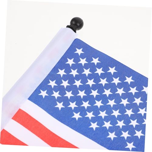 Drapeaux de Américain avec mât pour cyclisme sécurisé et signalisation de vélo