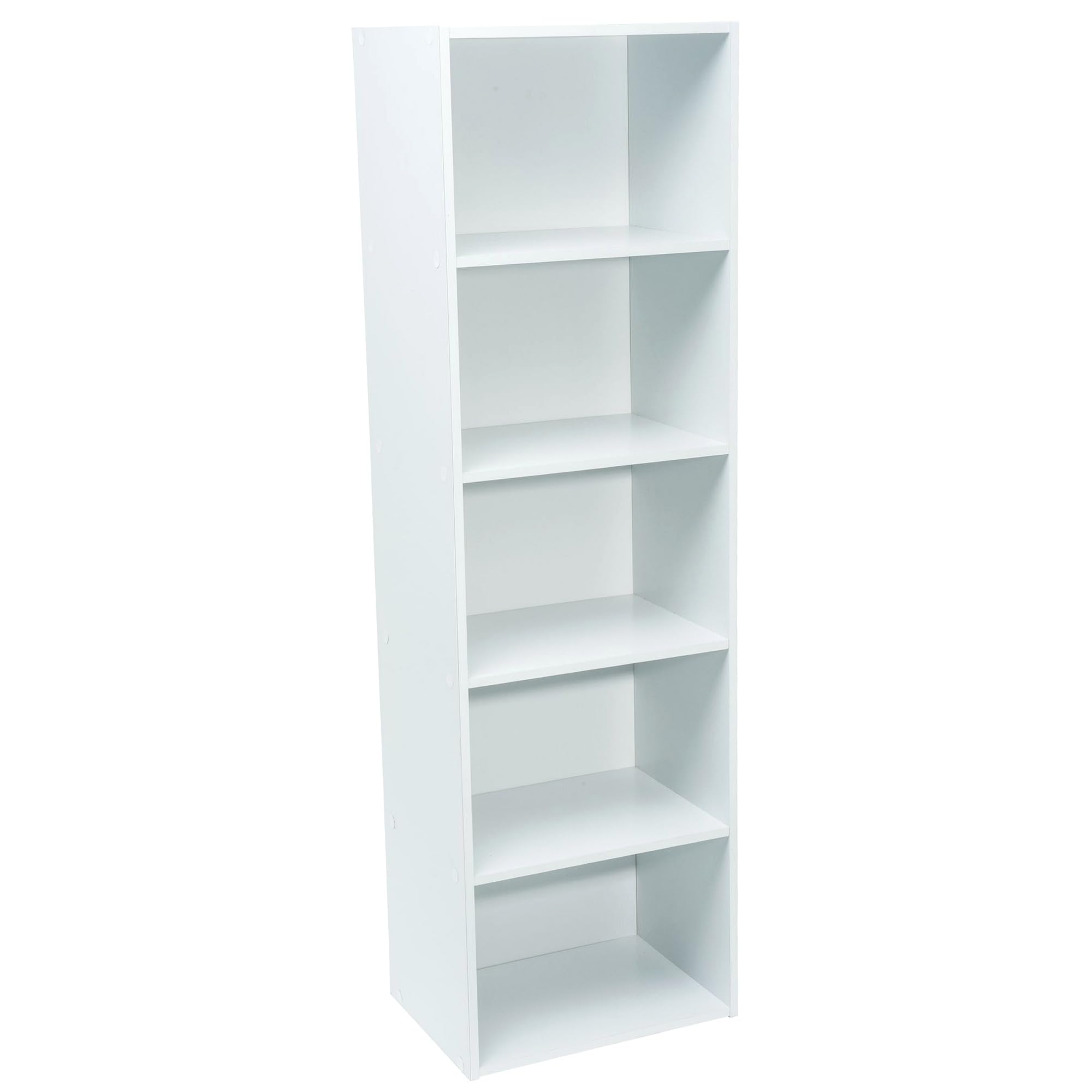 WERKA PRO Weißes Aufbewahrungsmöbel 5 Nischen (133 x 40 x 29 cm)
