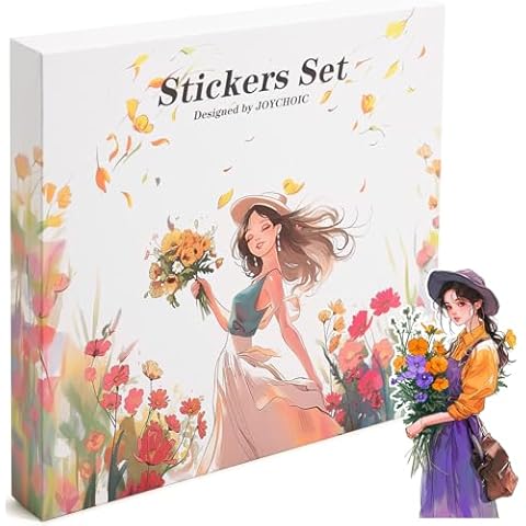 JOYCHOIC Scrapbook Stickers Set, 240Pcs People Sticker for Journaling and Scrapbooking, Junk Journal Supplies, Washi Materials, Women Girls Ladies Planner DIY Arts Craft Cover