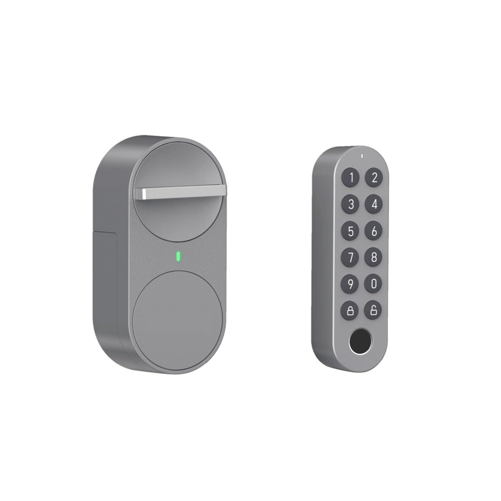 CVFRDD Smart Door Knob, Smart Door Lock DIY Keyless Entry Tuya App, Finrprint Password Compatible Keyless Entry Door Handle(2-in-1 F G30)
