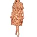 Vestido Midi de Camisa Floral para Mujer Tallas Grandes Vestidos Casuales de Manga Corta Vestido de Lujo de los años 70 para Mujer(Amarillo,XL)
