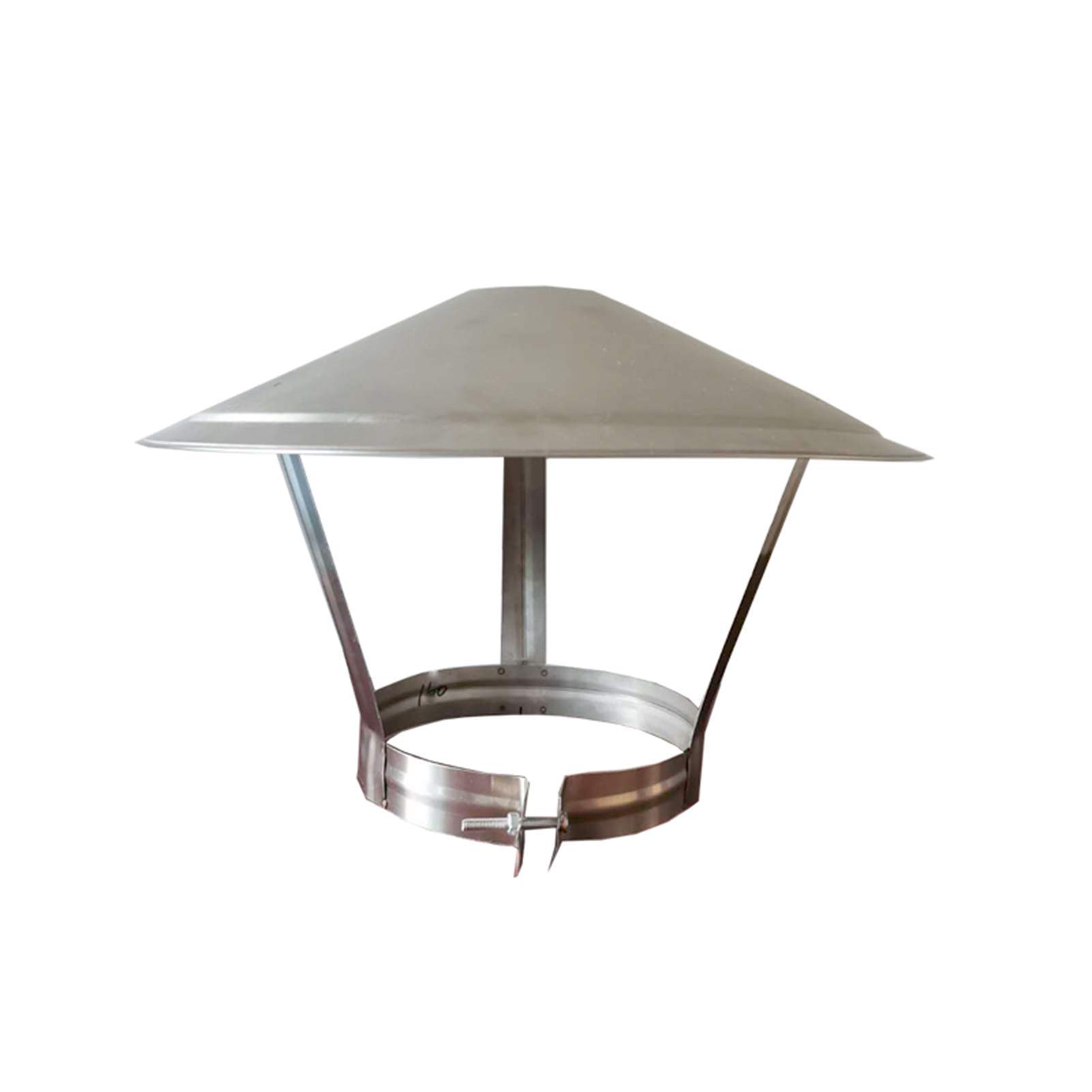 KGLHJDY Chimney Cowl, Stainless Steel Rain Cover Protector Cap Ending Roof Cowl for Ducting Ventilation Cap Rain Hat Hood, Ventilated, Breathable,200MM