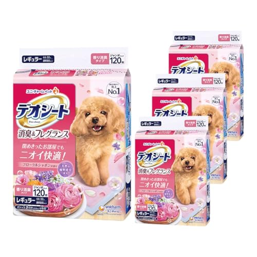デオシート 消臭 フレグランス フローラルシャボンの香り レギュラー サイズ 120枚×4袋 全480枚 ペットシーツ ユニチャーム[順次発送]