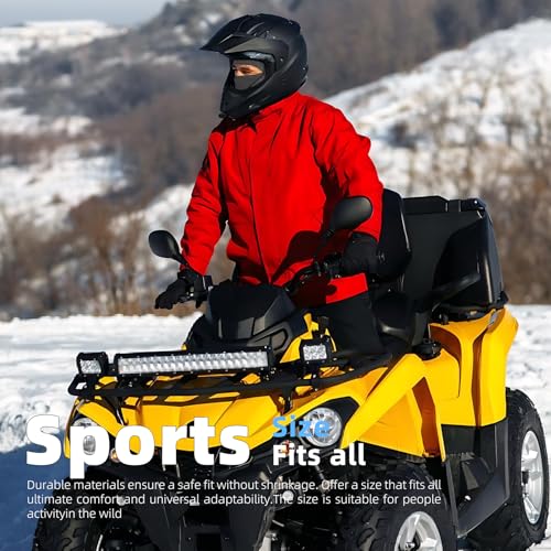 Thermal Balaclava Ski Mask Fleece Winter Face Mask for Men & Women, Cold Weather Full Face Cover Neck Warmer - Image 5