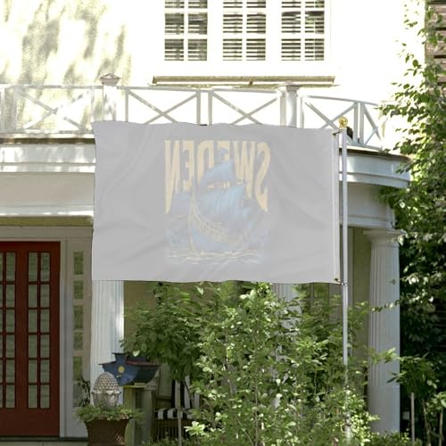 Bandera de Suecia personalizada de recuerdo náutico para decoración exterior de patio 5