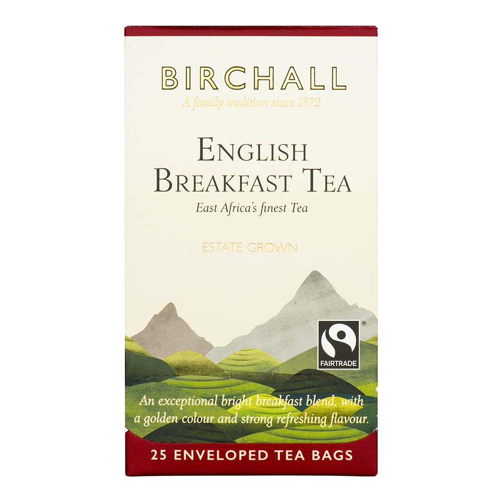 Buy Birchall English Breakfast Tea Bags, English Tea Bursting with Full