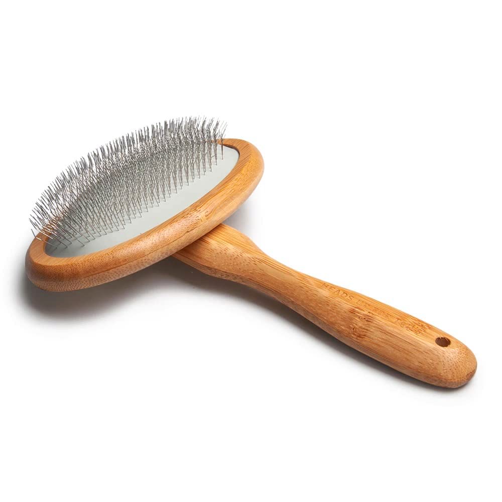 Heads Up For Tails Bamboo Slicker Brush for Dogs & Cats - S Grey (B08Y91ZP5D) Amazon Price History, Amazon Price Tracker