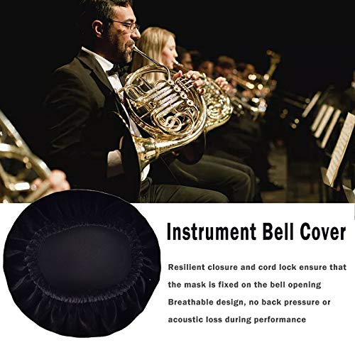 Panghuhu88 Musical Instrument Bell Cover 9\" Washable and Reusable Flannelette Ideal for SaxophoneTrombone Mellophone Horn Baritone Clarinet