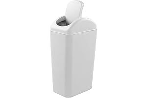 3.5 Gallons Kitchen Plastic Trash Can with Lid