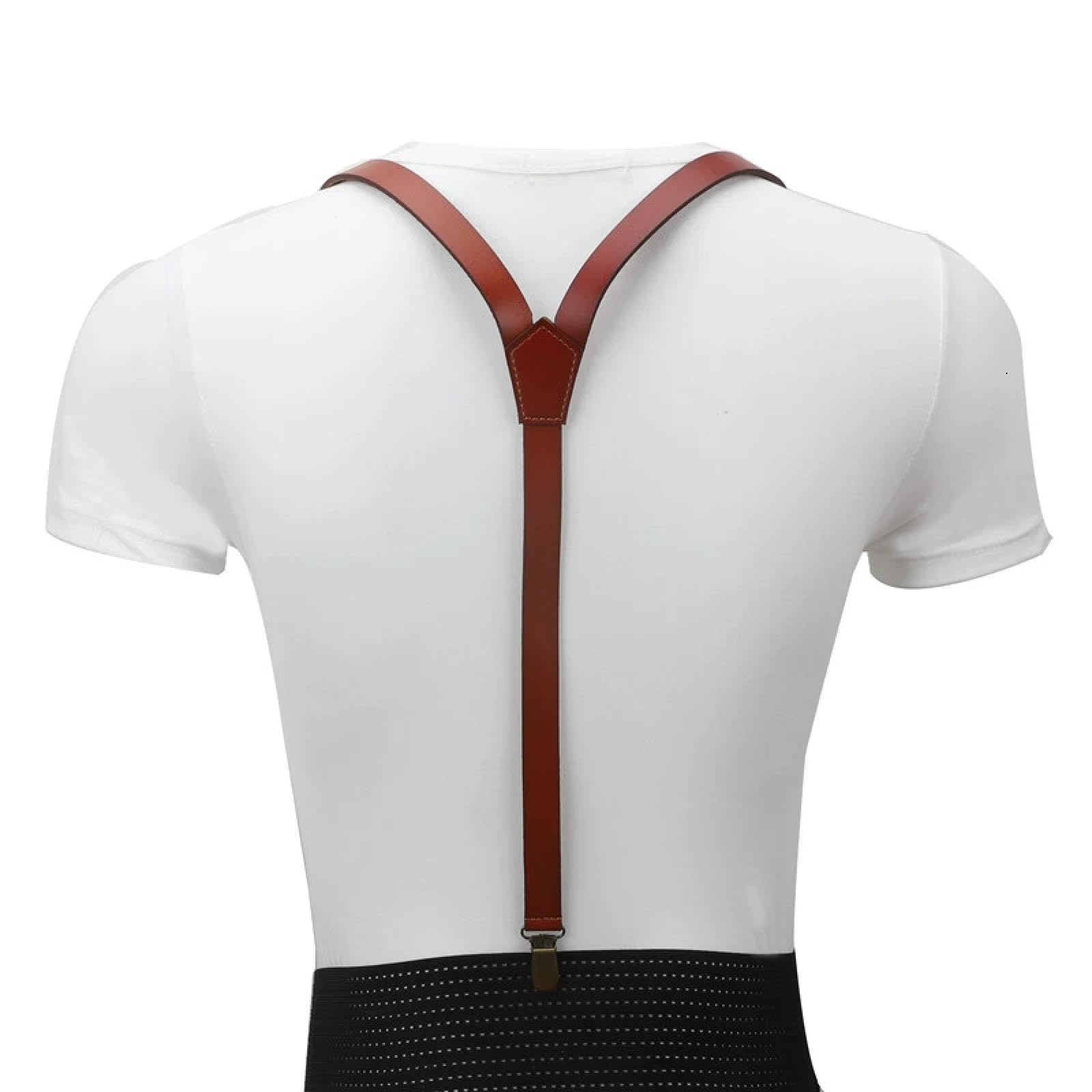Hosenträger Suspender Herren-Hosenträger Im Vintage-Stil Verstellbare Hosenträger Bronzefarbene Hosenträger