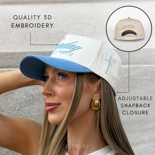 Image of Vintage Faith & Forever Trucker Hat | Men & Women | Christian Cross Jesus Hats | Bachelorette Bride Hat | Cotton | Snapback