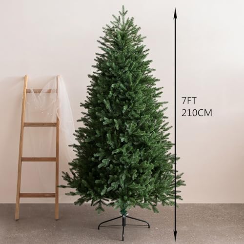 Árbol de Navidad artificial de 4.9 ft sin iluminación para decoración navideña del hogar y salón 6