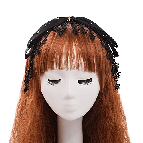 Graceart Lolita Big Bowknot Lace Hairband Pink Headband (Style-02) #TOP1