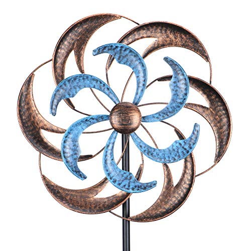 Wind Spinner Outdoor Garden Decor 48 FT Kinetic Wind Sculpture Metal Windmill for Outdoor Yard Patio Lawn Garden