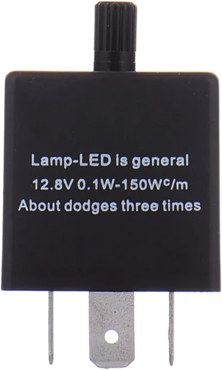3-Pin CF14 Adjustable Frequency LED Flasher Relay Automotive Motorcycle Turn Signal Relay Flash Fix Motorbike Fix Indicator