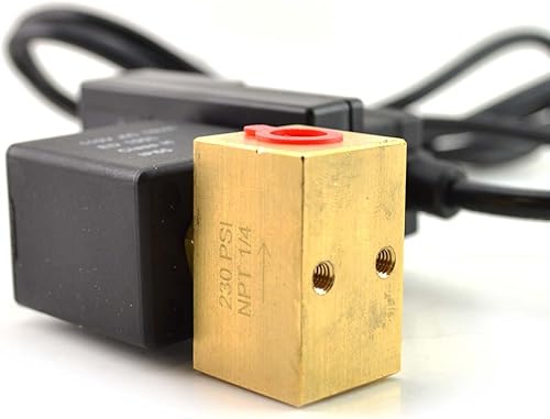 Miniatura 5 de Interstate Pneumatics VDA-140 Válvula de drenaje automática eléctrica temporizada, 1/4" NPT 110 voltios