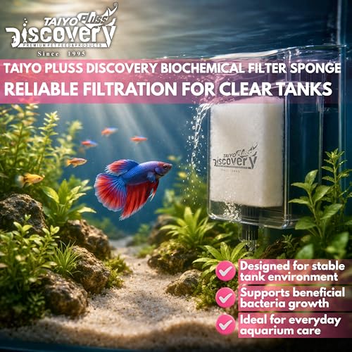 Image of Taiyo Pluss Discovery Biochemical White Filter Sponge Roll - 3 Feet (100 x 13.5 x 3 cm) (3 Pack) | Cut-to-Size Felt Filter Foam Cotton Media for Aquarium | Mechanical & Biological Filtration