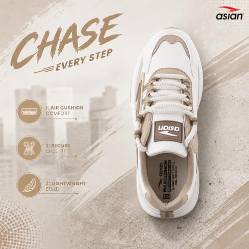 Image of ASIAN Python-01 Men's Casual Sneakers | Durable Synthetic Upper, Lace-Up Fit, Lightweight Comfort Shoes