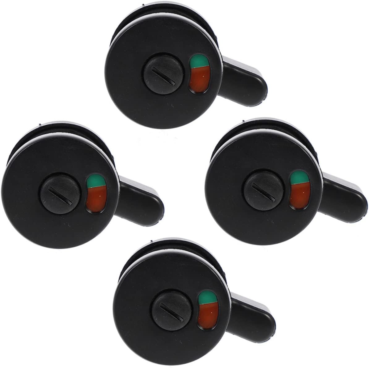 Housoutil 4pcs Indicating Door Lock Privacy Knob Lock Public Restroom