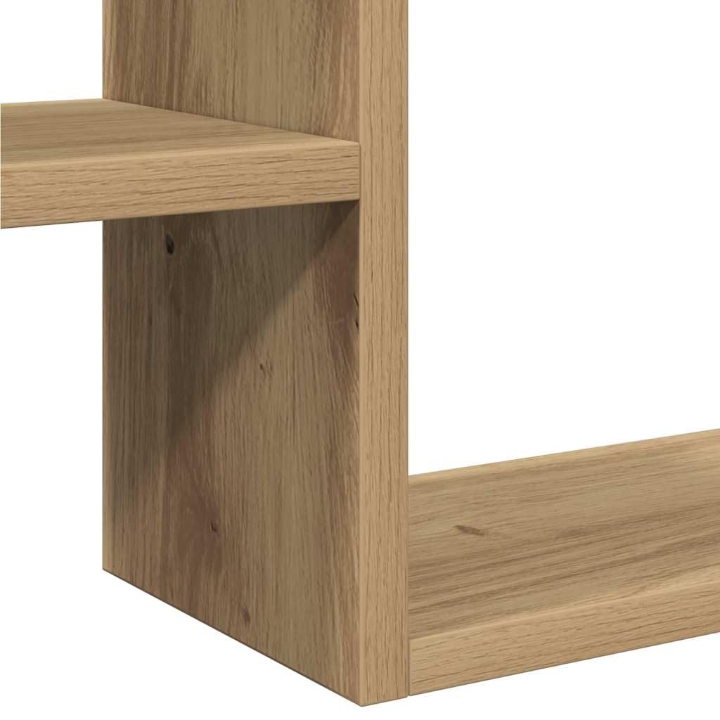 Generico Mensole Parete a Cubo 2 pz Artigianale 50x15x50 cm Truciolato,Marrone,7.5kg,856605