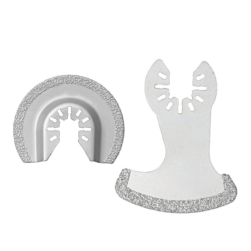 4 cuchillas oscilantes para extracción de lechada, multiherramienta de diamante semicírculo, herramienta de corte para eliminación de mortero de yeso (molienda afilada)