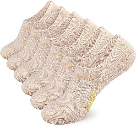 5 pairs of Men's No Show Socks Non-Slip Silicon Grip Moisture Wicking Low Cut Invisible Casual Socks，complexion