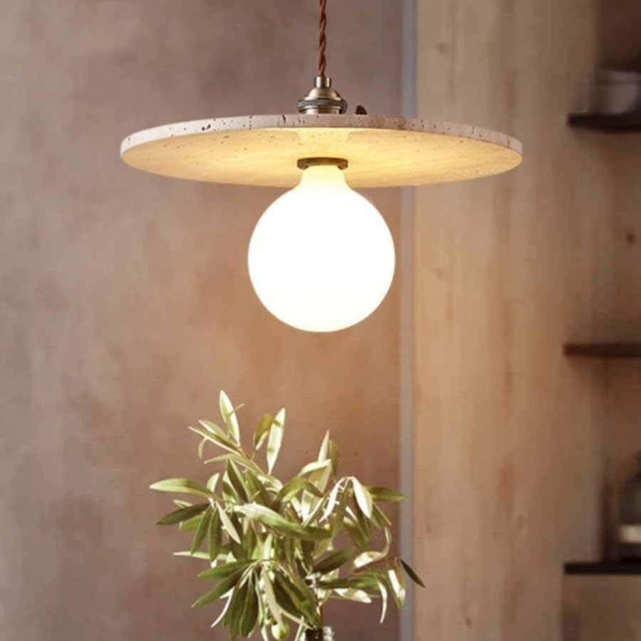 Lampe LED suspendue en aluminium avec interrupteur bouton pratique