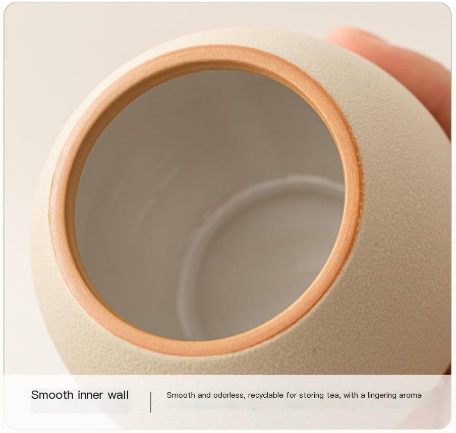 SONGCHAO Sugar Jar Ceramic Tea Storage Container Empty Can Sealed Jar Home Kitchen Food Storage Jar Nut Coffee Cereal Sealed Jar Tea Canister (Color : B)