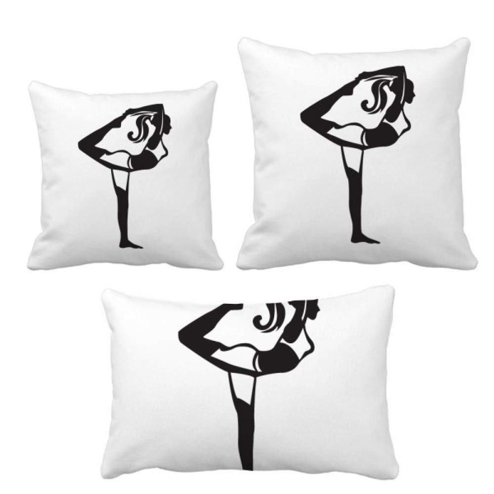 Coussin de chaise de yoga silhouette cône housse de coussin amovible pour assise ergonomique