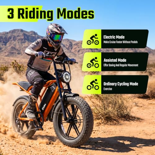 Image of TS TST GRP LLC Electric Bike for Adults with 48V 15Ah Removable Battery | 1500W Peak Motor Ebike, 20 inch x 4.0 inch Fat Tire E Bike, Dual Suspension & Disc Brakes, LCD & APP Control, for Commuting Off-Road