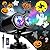 FLITI Brighter Halloween Decorations Projector Lights and Christmas Projector Outdoor 2024 Upgrade, 19 HD Effects (3D Ocean Wave & Patterns), 11 Holiday Projector Home Party Light Show